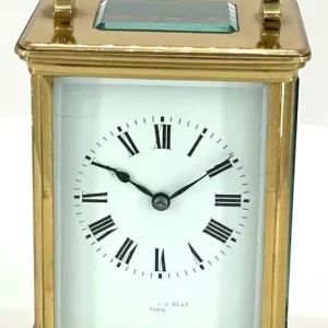 Wonderful Antique Victorian Gong Striking Carriage Clock - French 8-Day Carriage Clock C1900