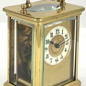 Fabulous Victorian Antique Carriage Clock, gong Striking French 8-Day Carriage Clock C1880