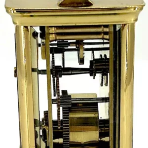 Fine Antique Masked Dial Carriage Clock, French 8-Day Carriage Clock C1900