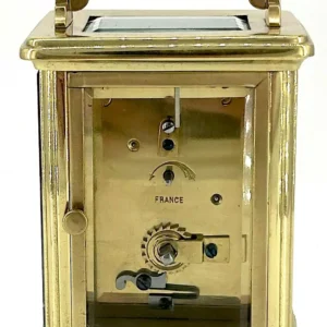 Lovely Antique Masked dial Carriage Clock, French 8-Day Carriage Clock C1900