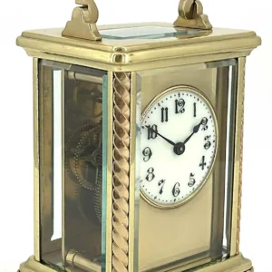 Wonderful Antique Art Nouveau Tulip Shape Mantel Clock C1900, view 2