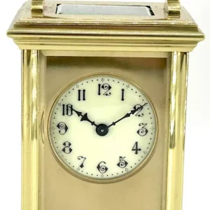 Antique Edwardian inlaid Mahogany Balloon Shape Mantel Clock C1905, view 2