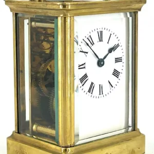 Lovely Antique Edwardian Art Nouveau inlaid Mahogany Mantel Clock C1905