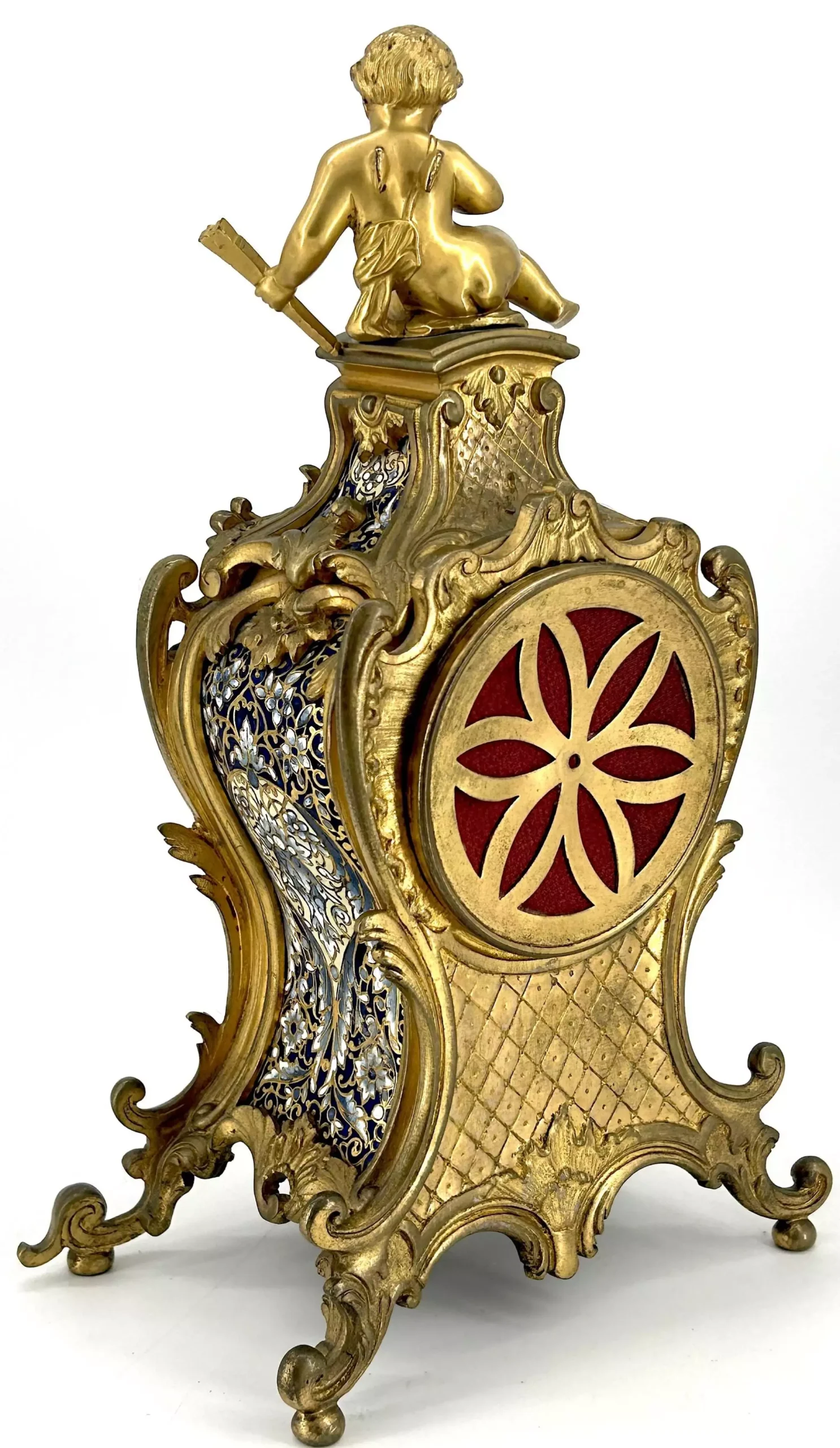 Lovely Antique Miniature French Bracket Clock C1900, view 7