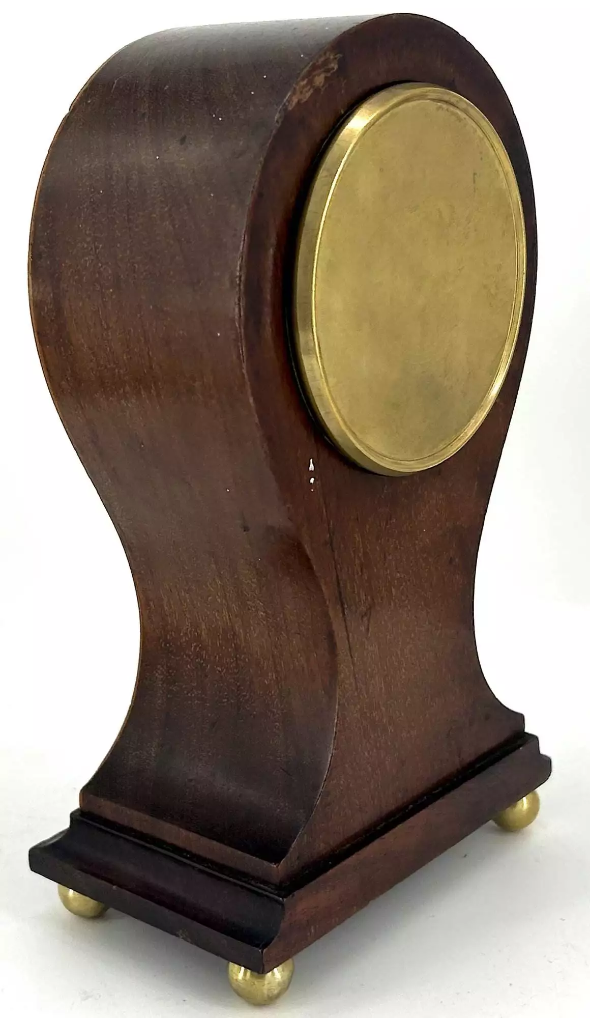 Antique Mahogany Inlaid mantel Clock C1900