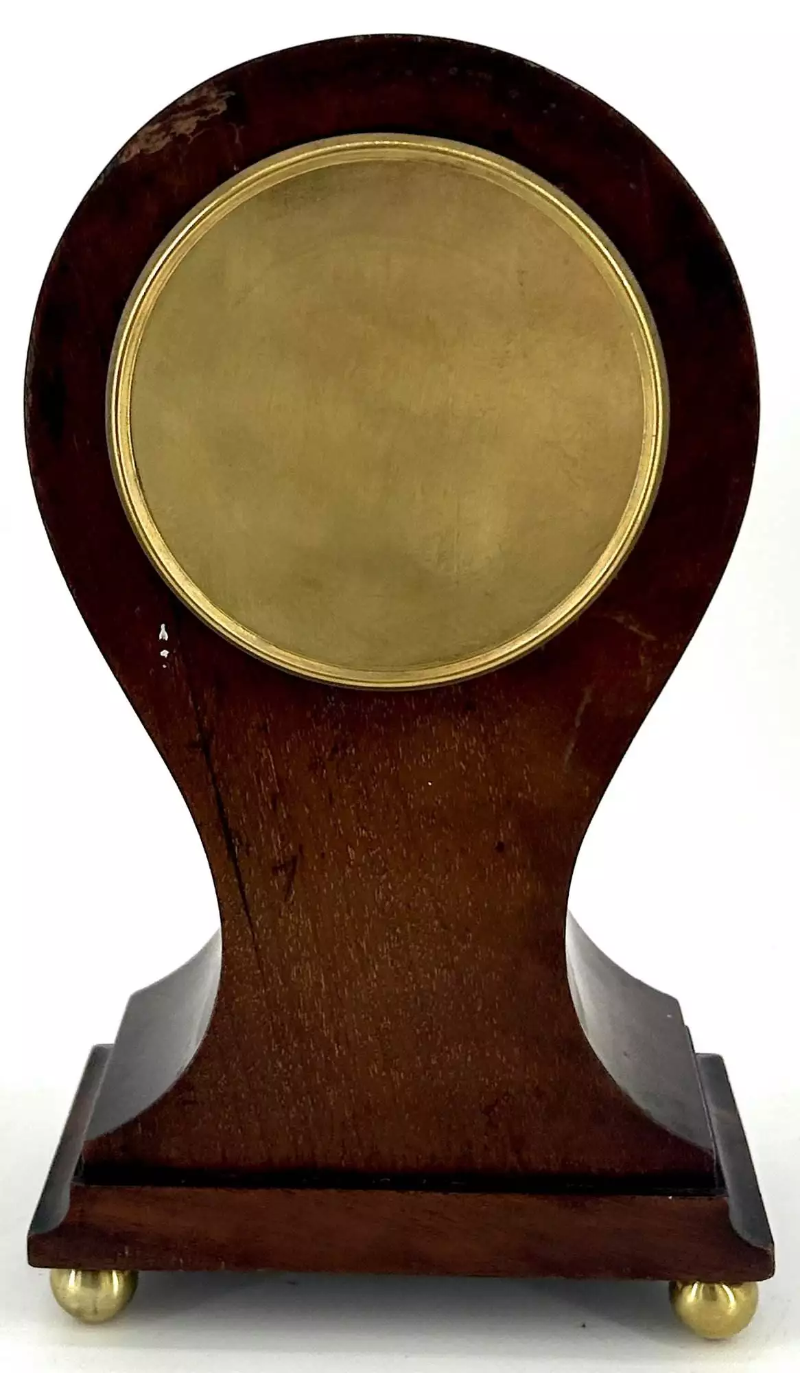 Antique Mahogany Inlaid mantel Clock C1900, view 8