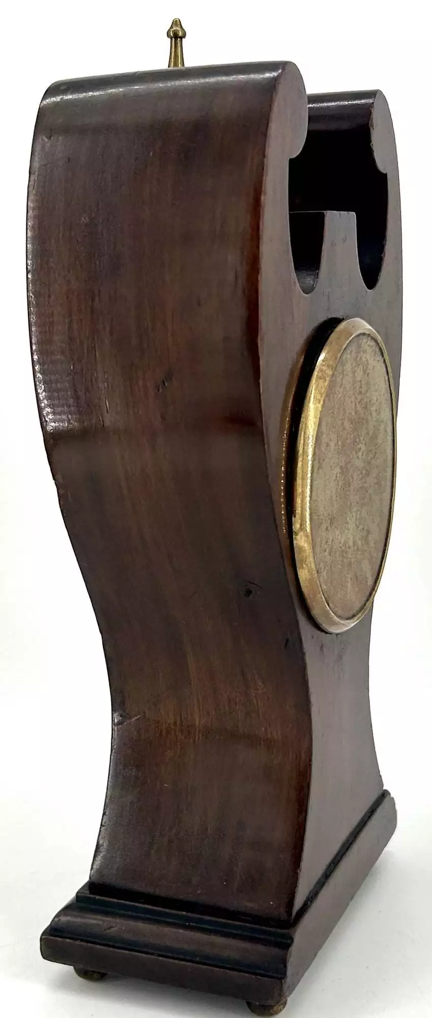 Antique Edwardian Balloon Inlaid Mantel Clock C1905, view 7
