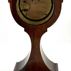 Antique Edwardian Hat Shaped Mahogany Mantel Clock C1900, view 2
