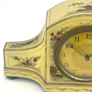 Classic Antique Edwardian inlaid Arched Mantel Clock C1910
