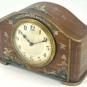 Fantastic Mahogany Case Caddy Top Elliot Mantel Clock