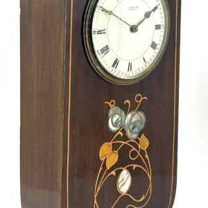 Impressive Kieninger Mahogany Musical Striking Mantle Clock