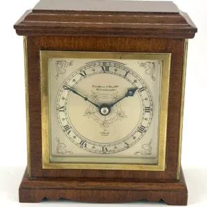 Beautiful Edwardian Art Nouveau Tulip shape Mantle Clock, ca1905, view 2