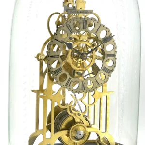 Stunning Rare Blue Coalport Porcelain Mantle Clock, ca 1850, view 2