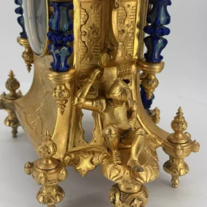 Impressive English Double Fusee Mantle Clock - ca1890, view 2