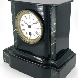 Wonderful French Art Nouveau Inspired Brass inlaid Mantle Clock - ca1890