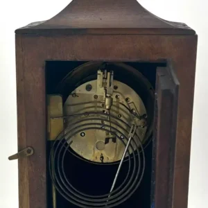 Fabulous Georgian Single Fusee brass inlay Mantle Clock - ca1850, view 2