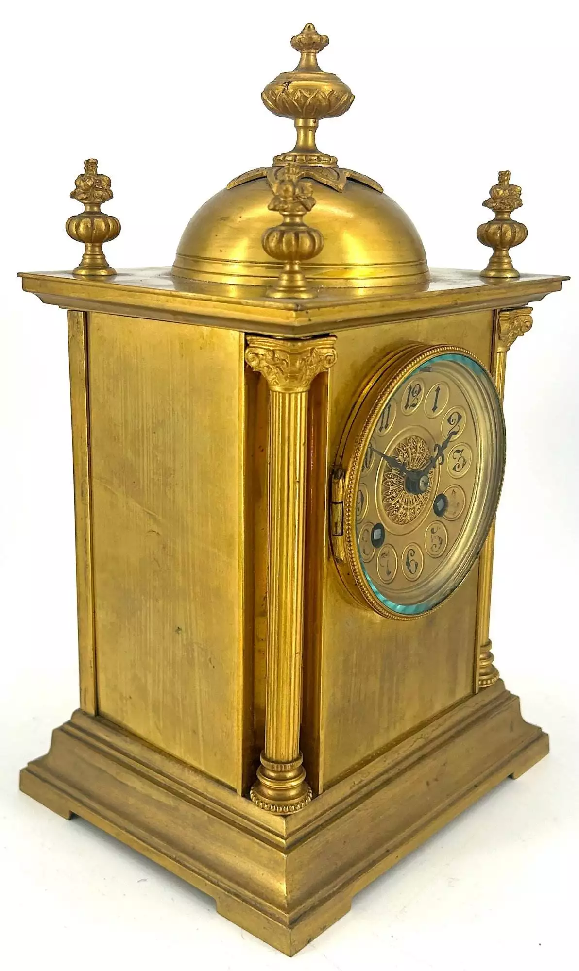 Fabulous Victorian Antique Carriage Clock, French 8-Day Carriage Clock C1880, view 2