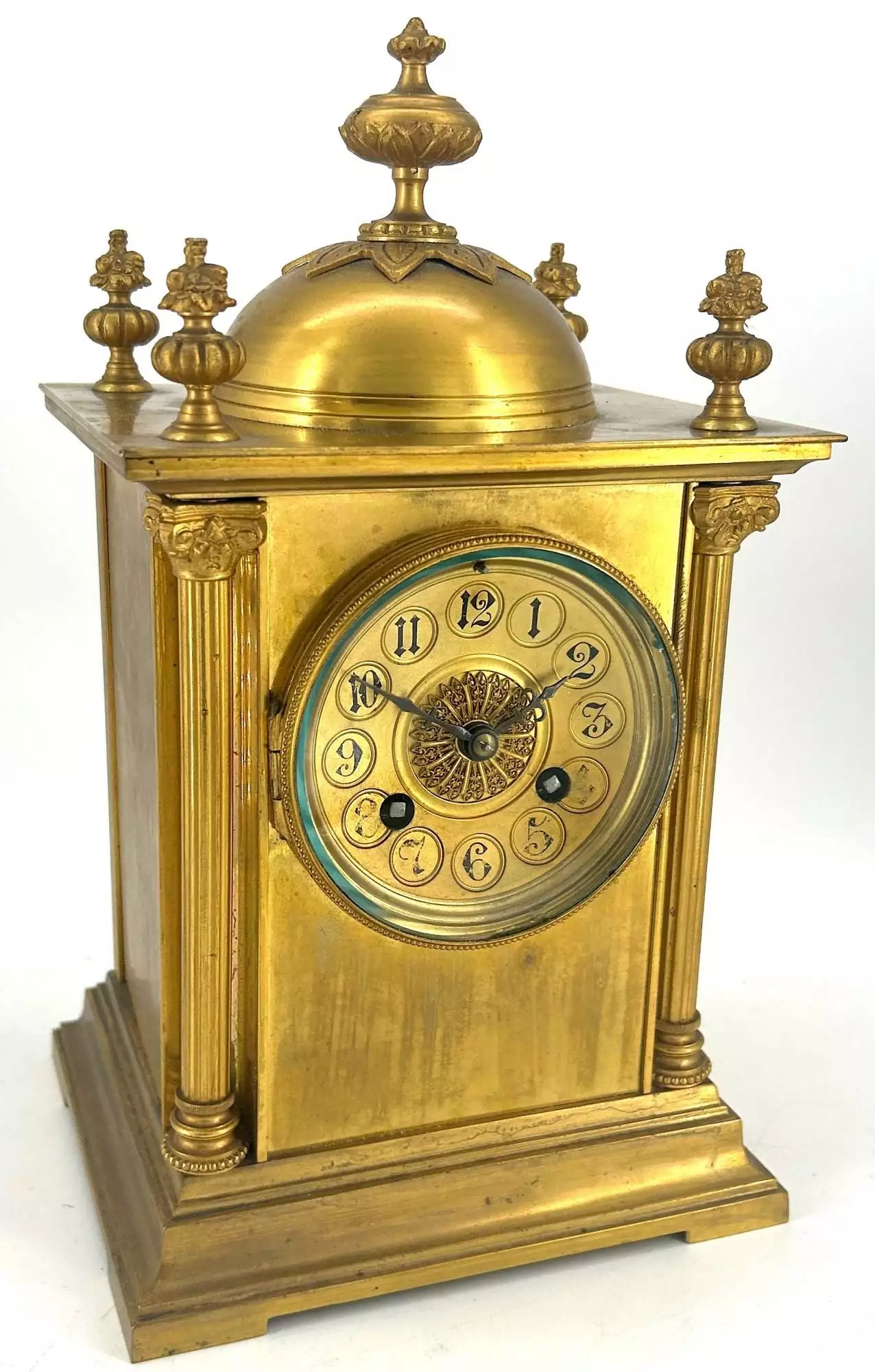 Beautiful Georgian English Mahogany case twin Fusee Verge Bracket Clock - ca1760, view 3