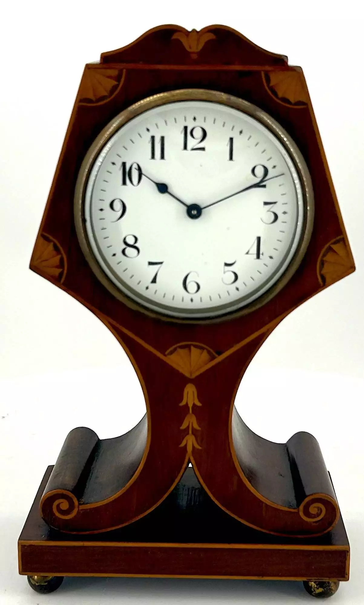 Beautiful Georgian English Mahogany case twin Fusee Verge Bracket Clock - ca1760, view 5