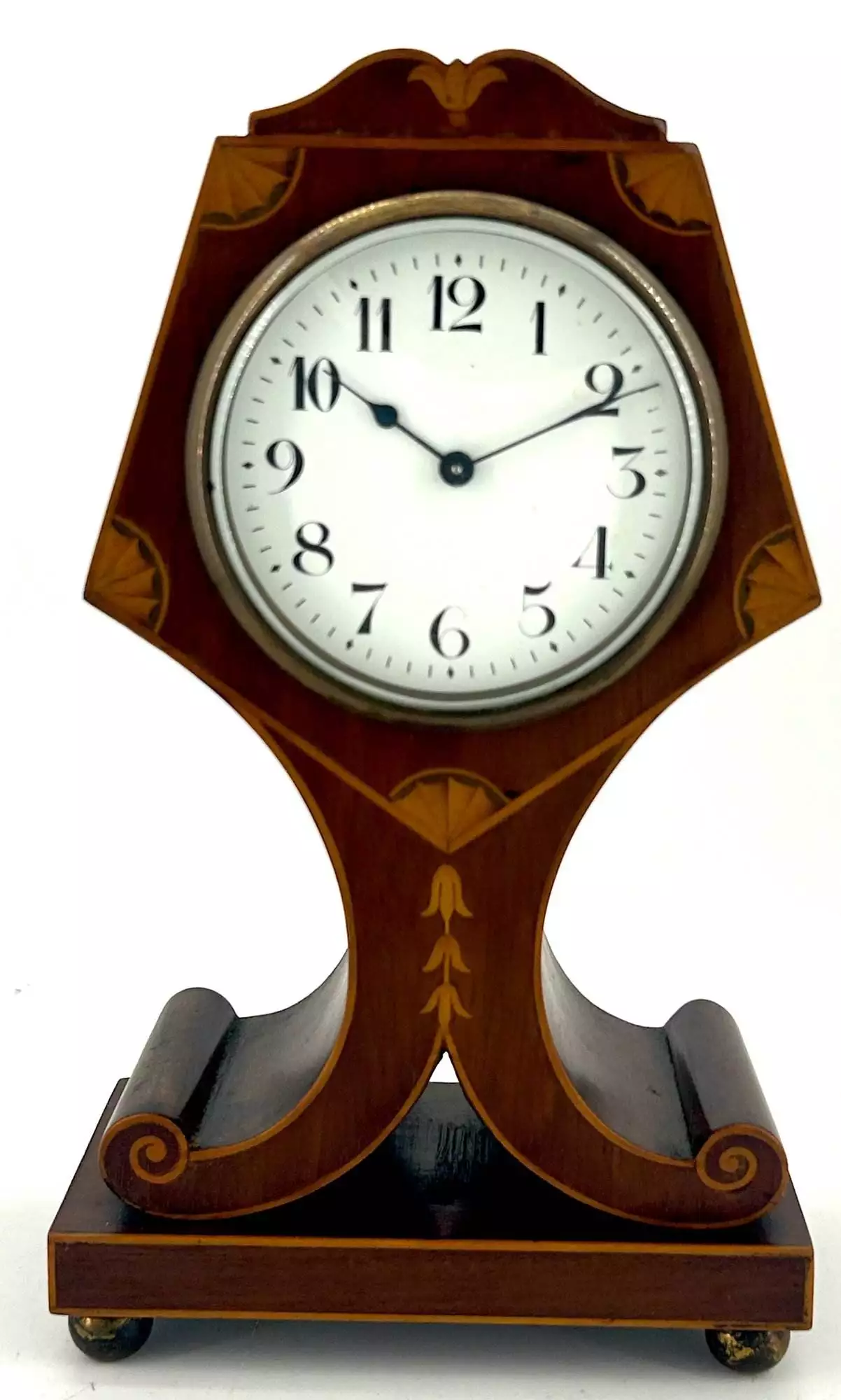 Beautiful Georgian English Mahogany case twin Fusee Verge Bracket Clock - ca1760, view 4