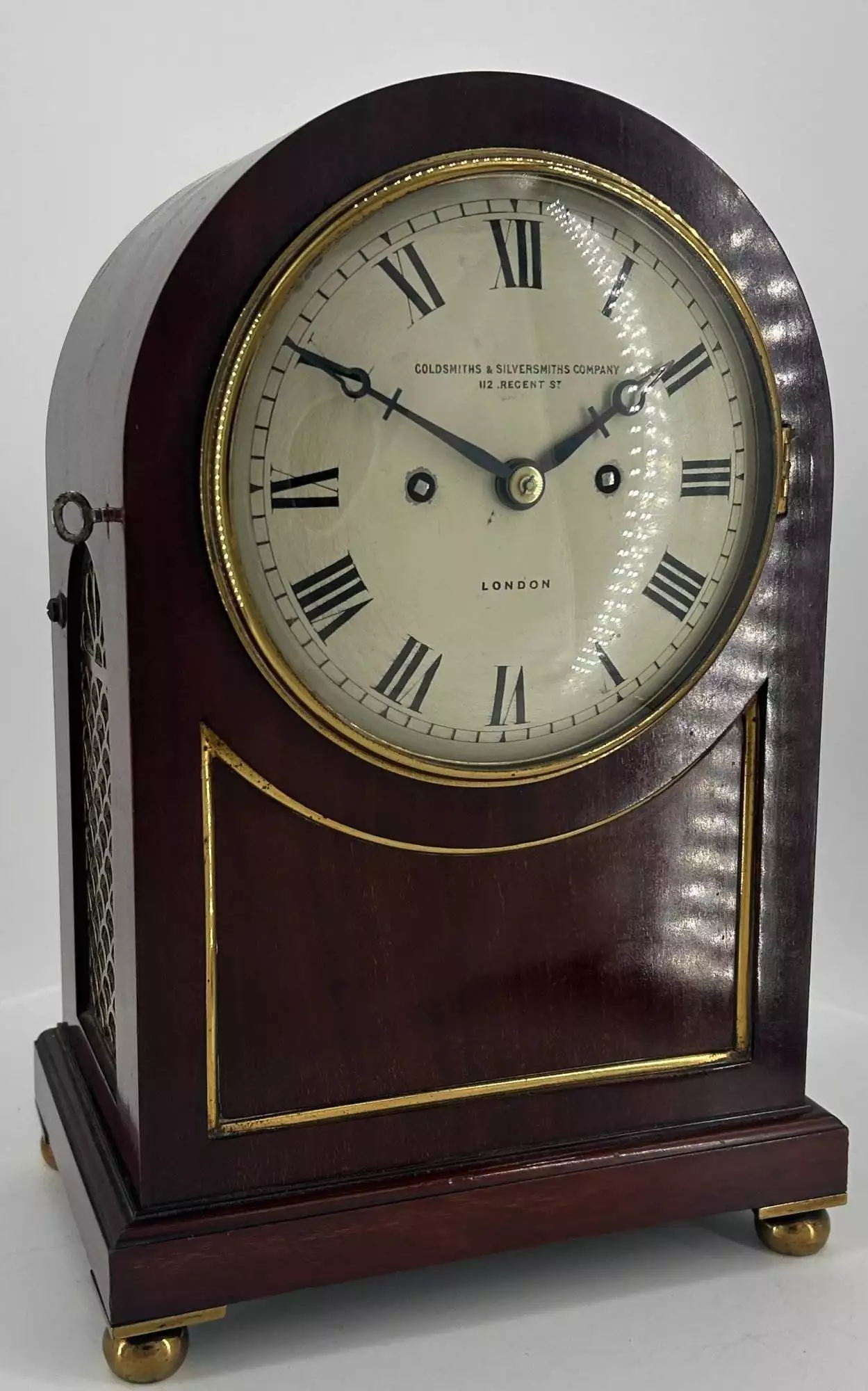 Fabulous Victorian English Mahogany Architectural cased twin Fusee Bracket Clock - ca1840, view 13