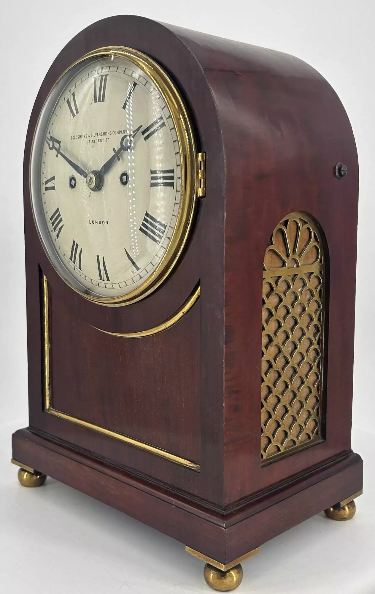 Fabulous Victorian English Mahogany Architectural cased twin Fusee Bracket Clock - ca1840, view 17