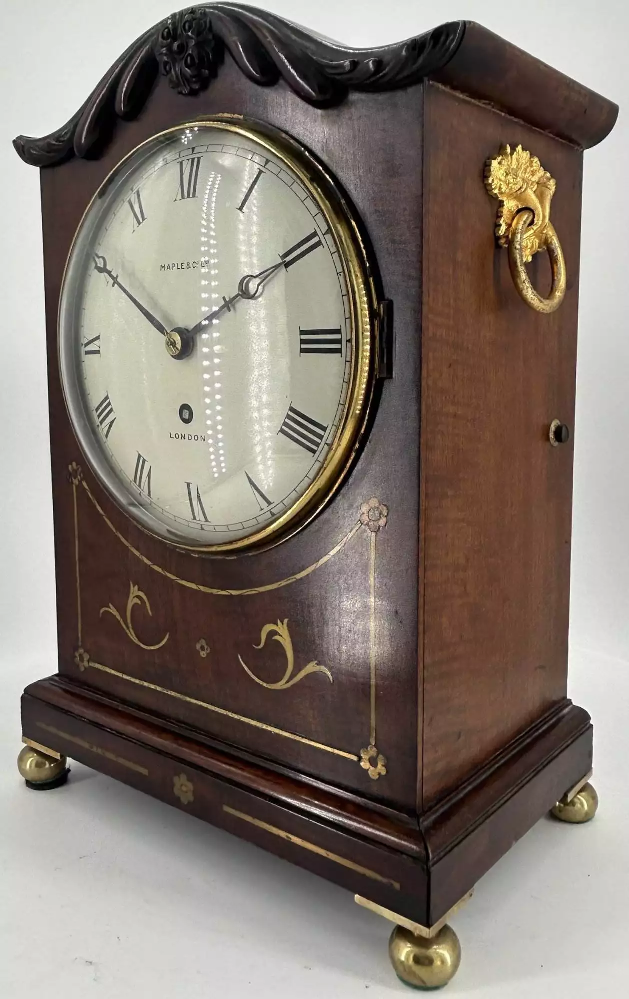 Cute Miniature Elliot Bracket Clock - ca1960, view 8