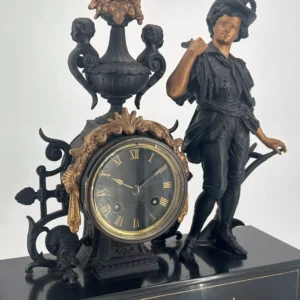 Antique Hat shaped Mantle Clock, Garrard movement - ca1930, view 2