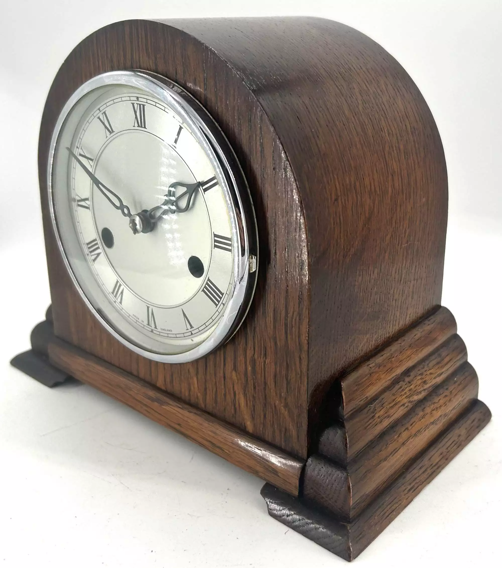 Rare Industrial GPO Post office Mantel Clock, ca1900, view 2