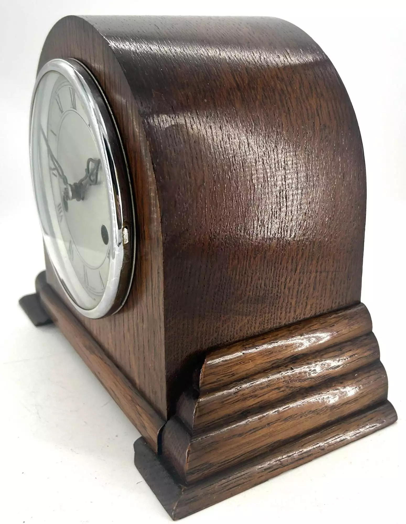 Rare Industrial GPO Post office Mantel Clock, ca1900, view 3