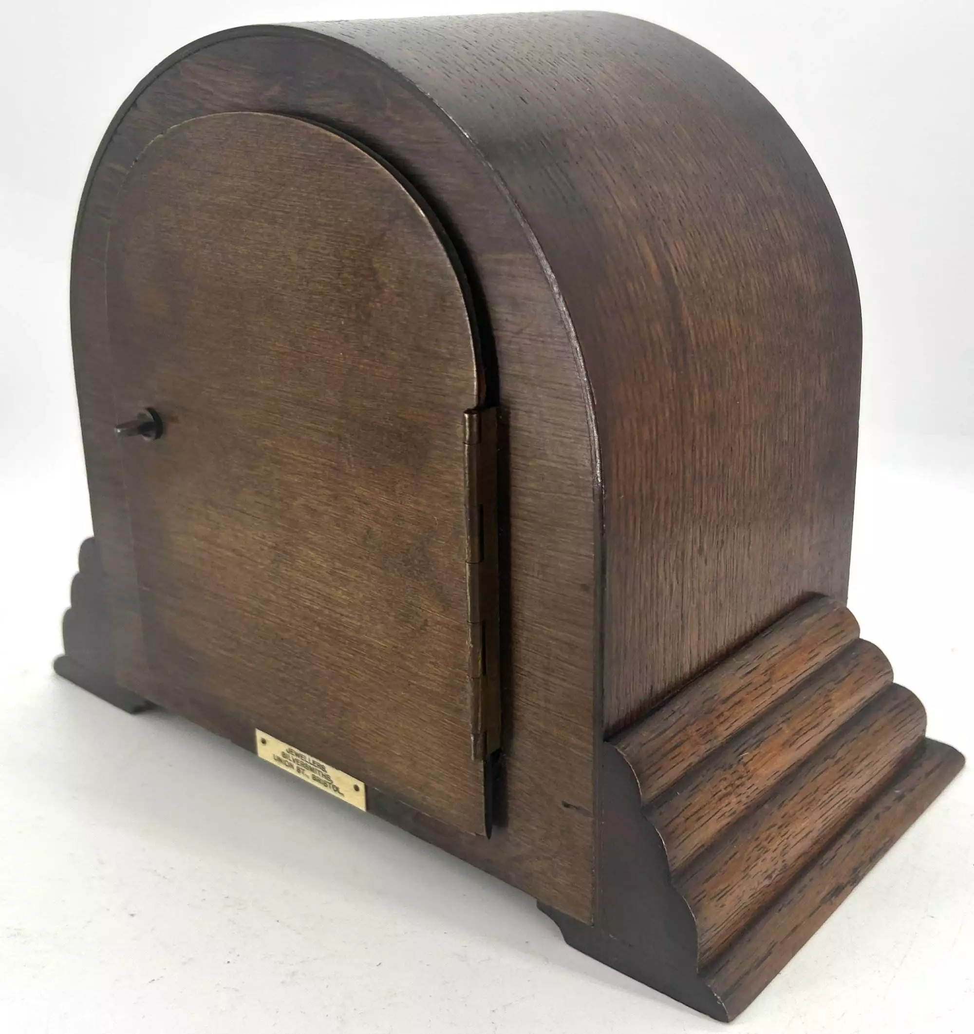 Rare Industrial GPO Post office Mantel Clock, ca1900, view 6