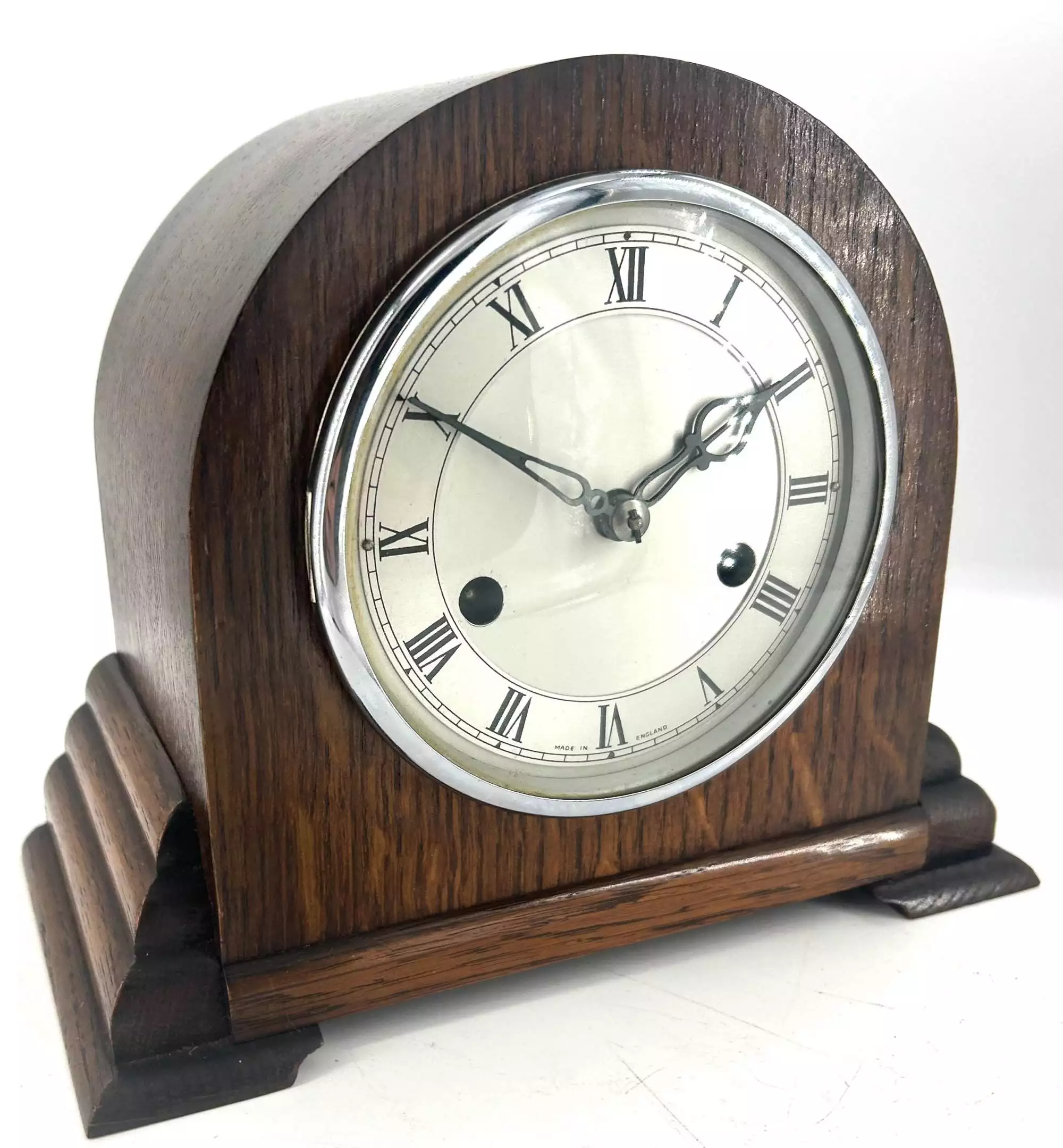 Rare Industrial GPO Post office Mantel Clock, ca1900, view 8