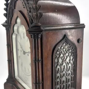 Rare Victorian Antique French Champleve figural Boulle Mantel Clock C1860, view 2