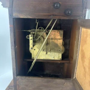 Stunning Architectural American Slate Mantel Clock by Welch - ca1900, view 2