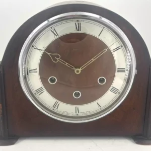 Mahogany case Single Fusee Dial Clock by Richardsons of Travistock - ca 1890