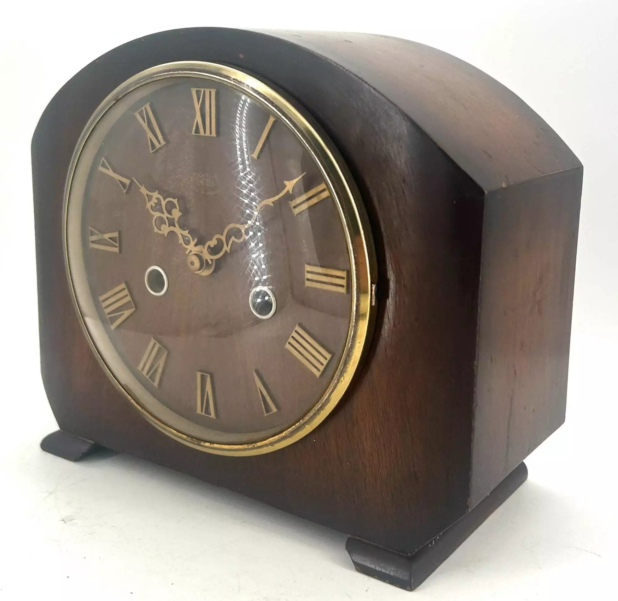 Wonderful Antique Art Nouveau Tulip Shape Mantel Clock C1900