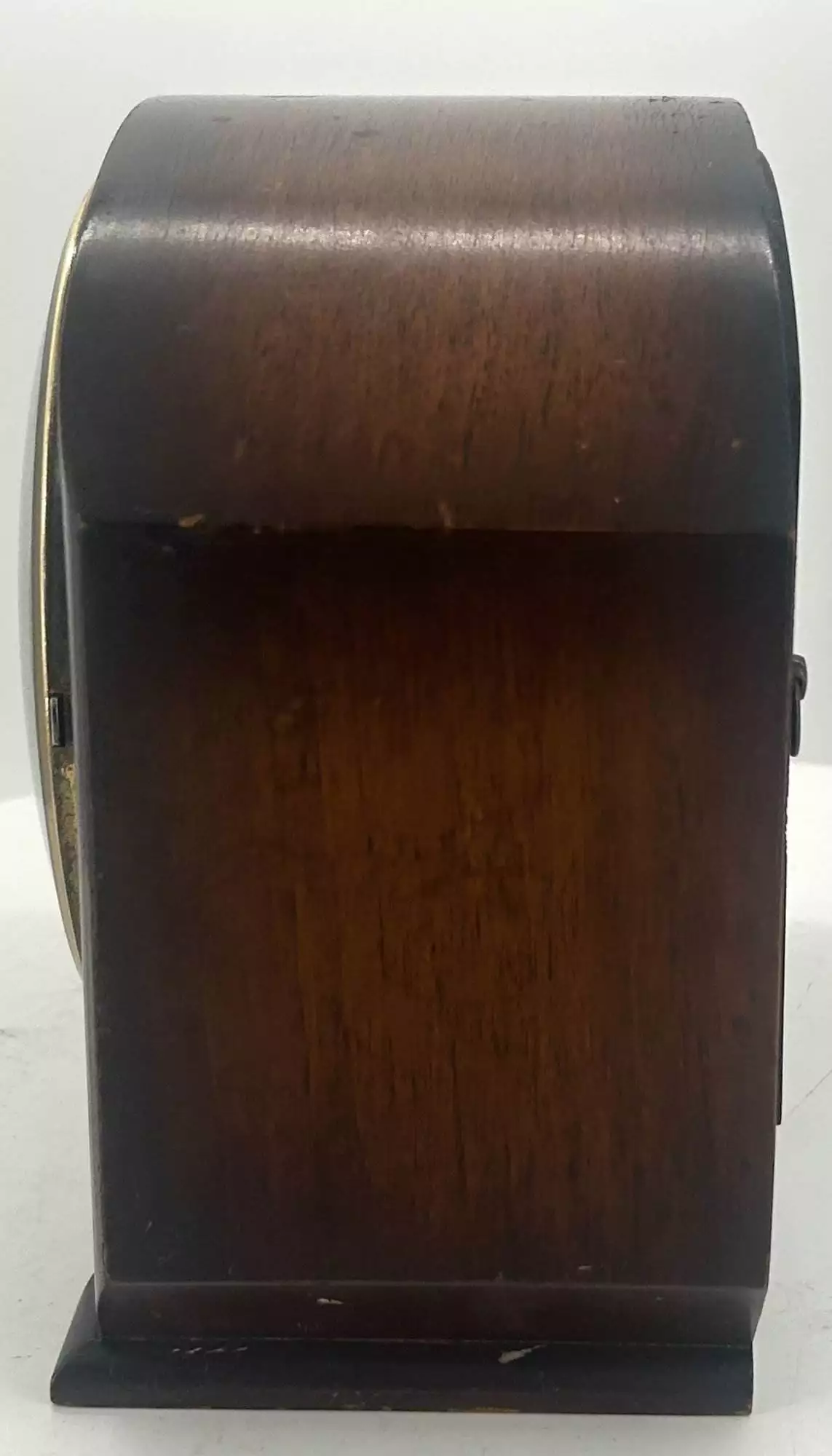 Wonderful Antique Art Nouveau Tulip Shape Mantel Clock C1900, view 3