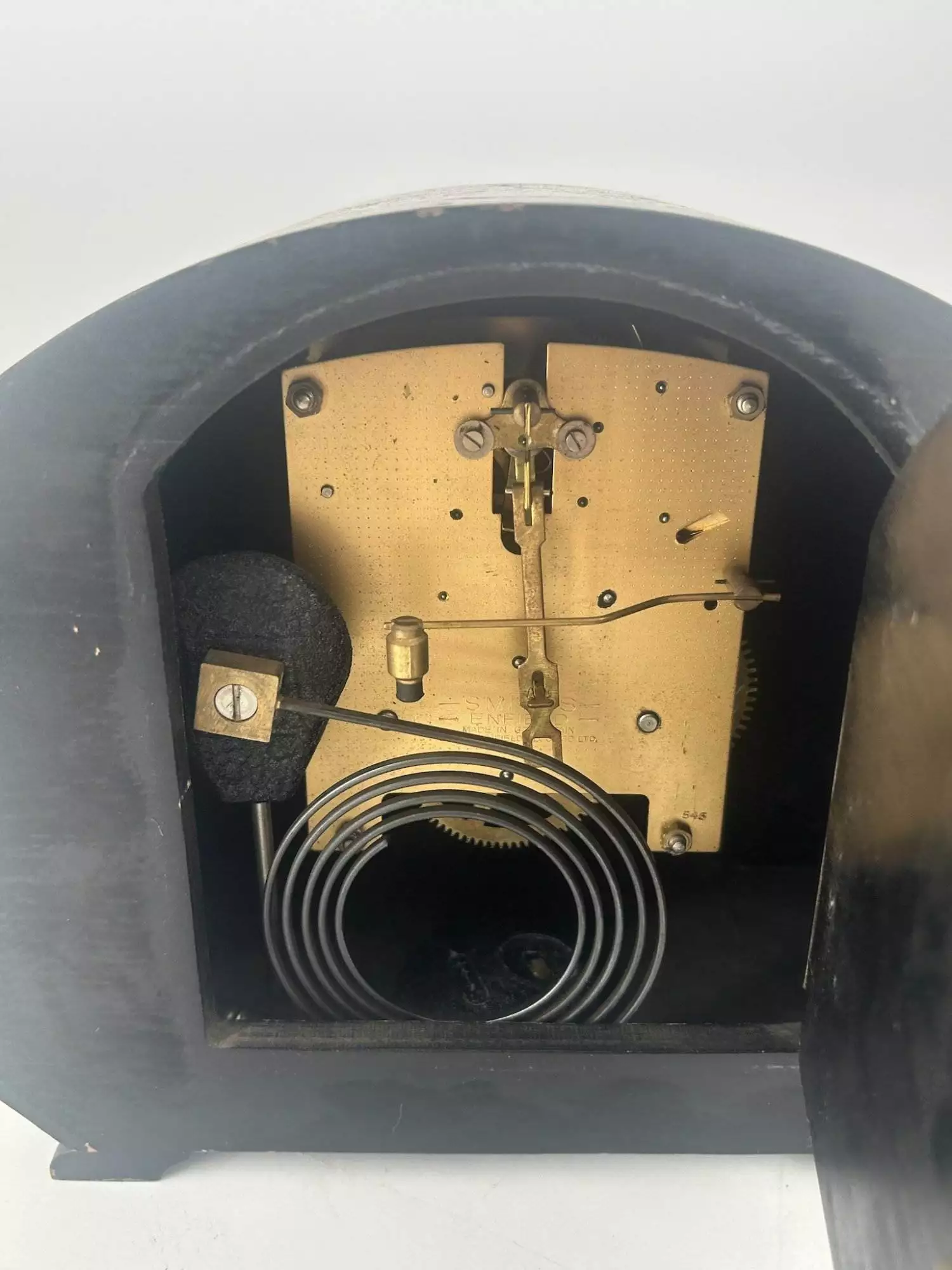 Wonderful Antique Art Nouveau Tulip Shape Mantel Clock C1900, view 6