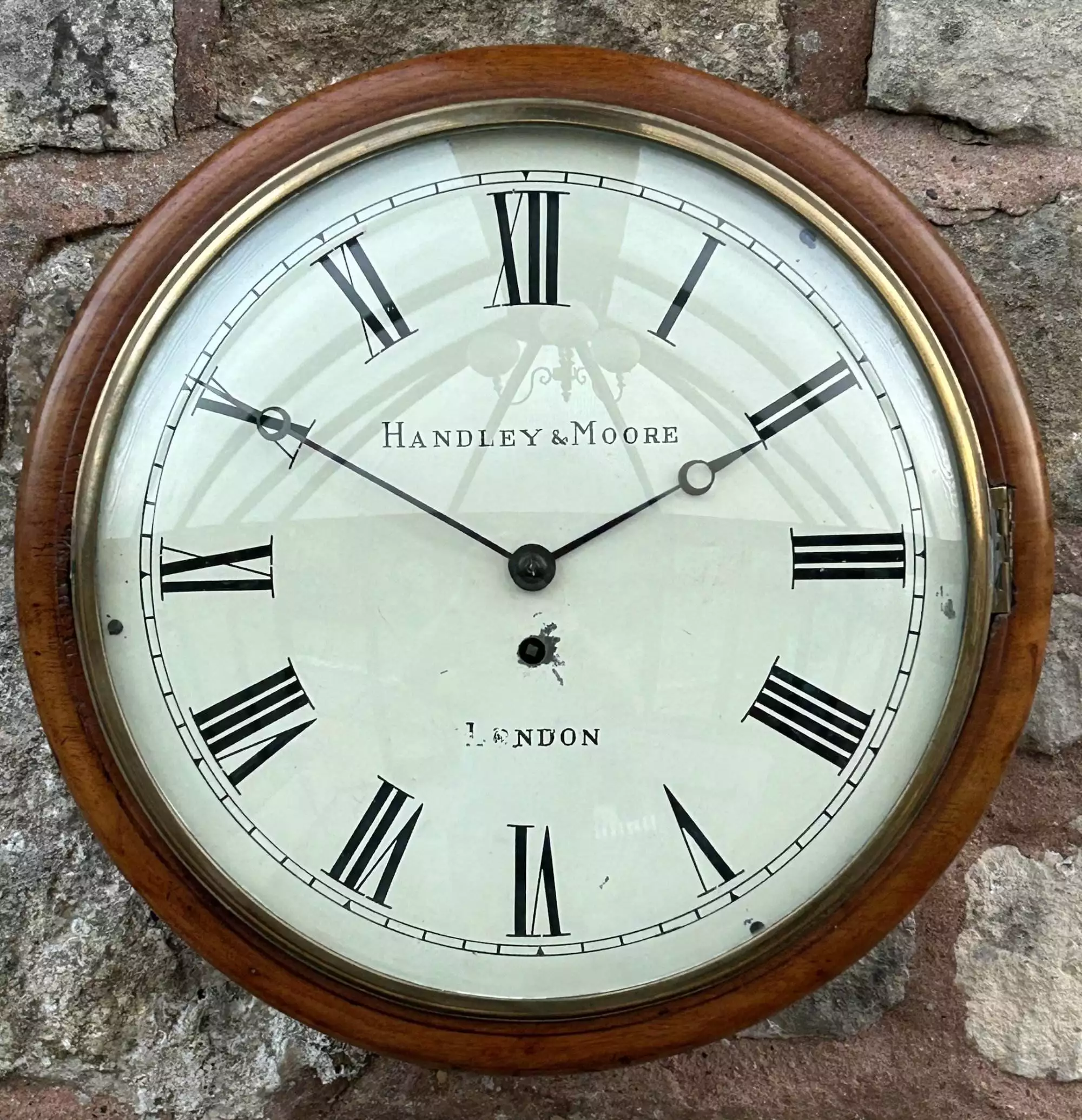 Fantastic single Fusee Wall Clock - ca 1880, view 9