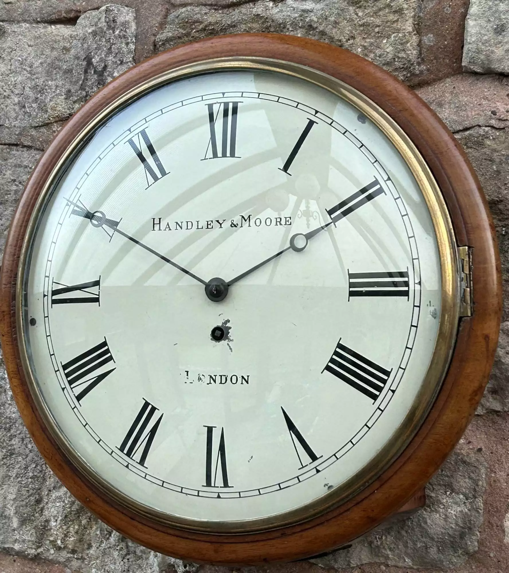 Fantastic single Fusee Wall Clock - ca 1880, view 11