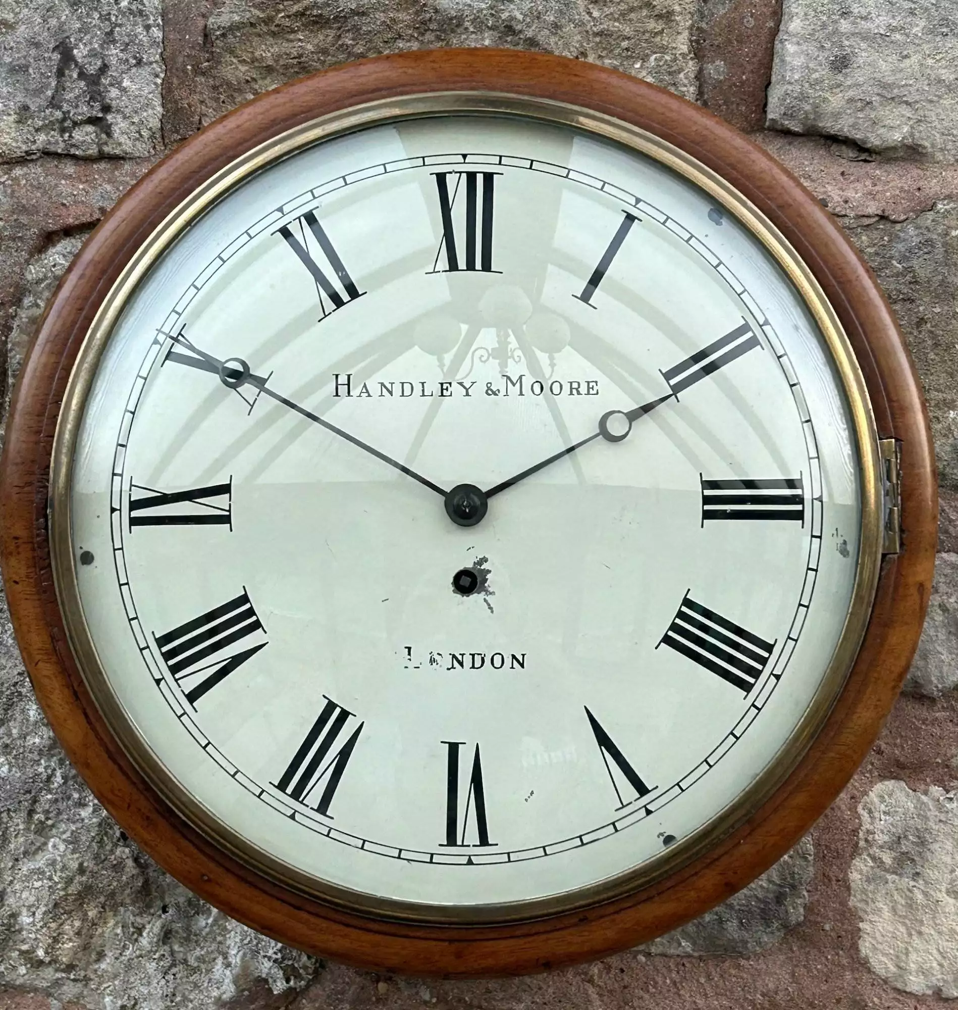 Fantastic single Fusee Wall Clock - ca 1880