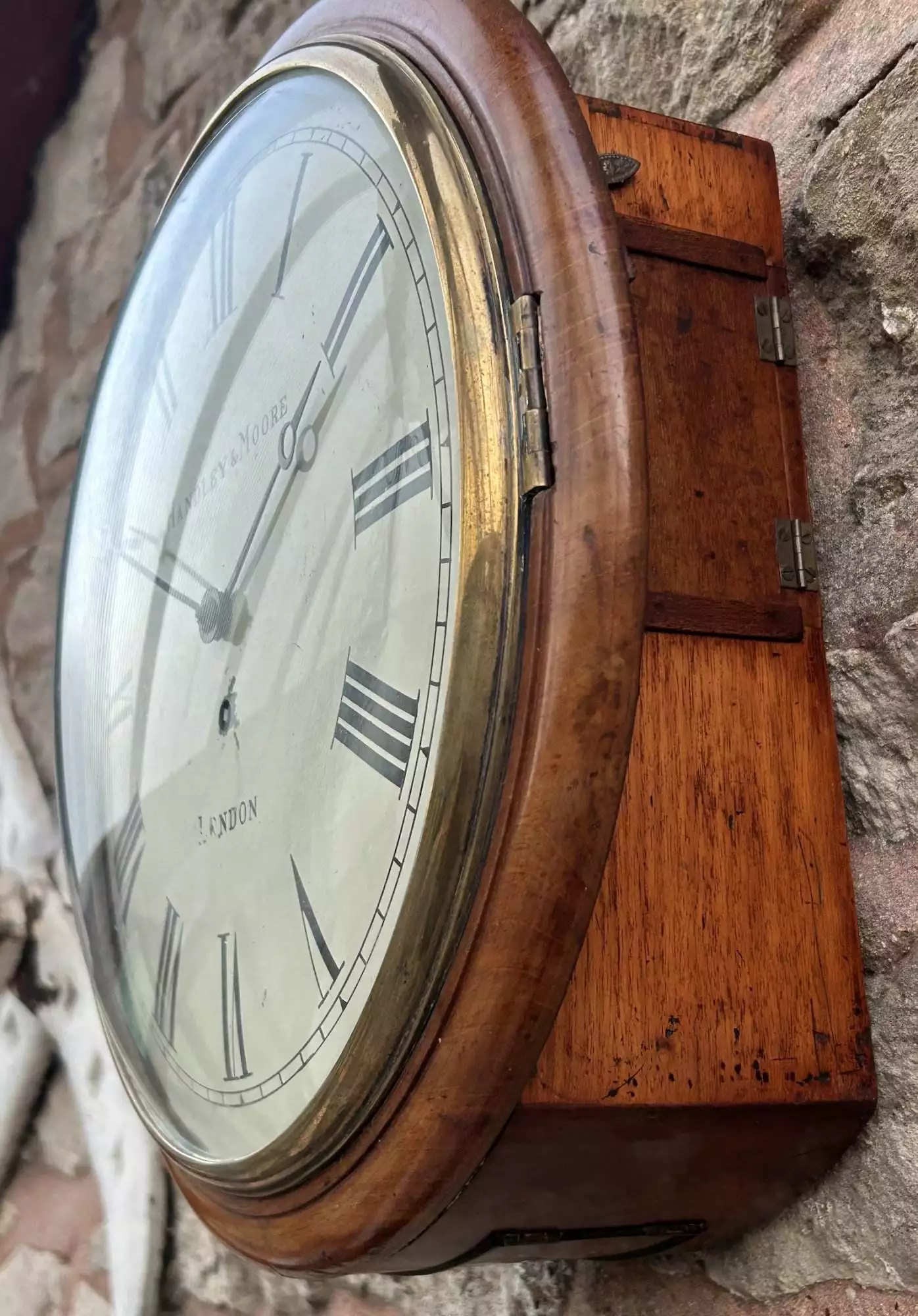 Fantastic single Fusee Wall Clock - ca 1880, view 3