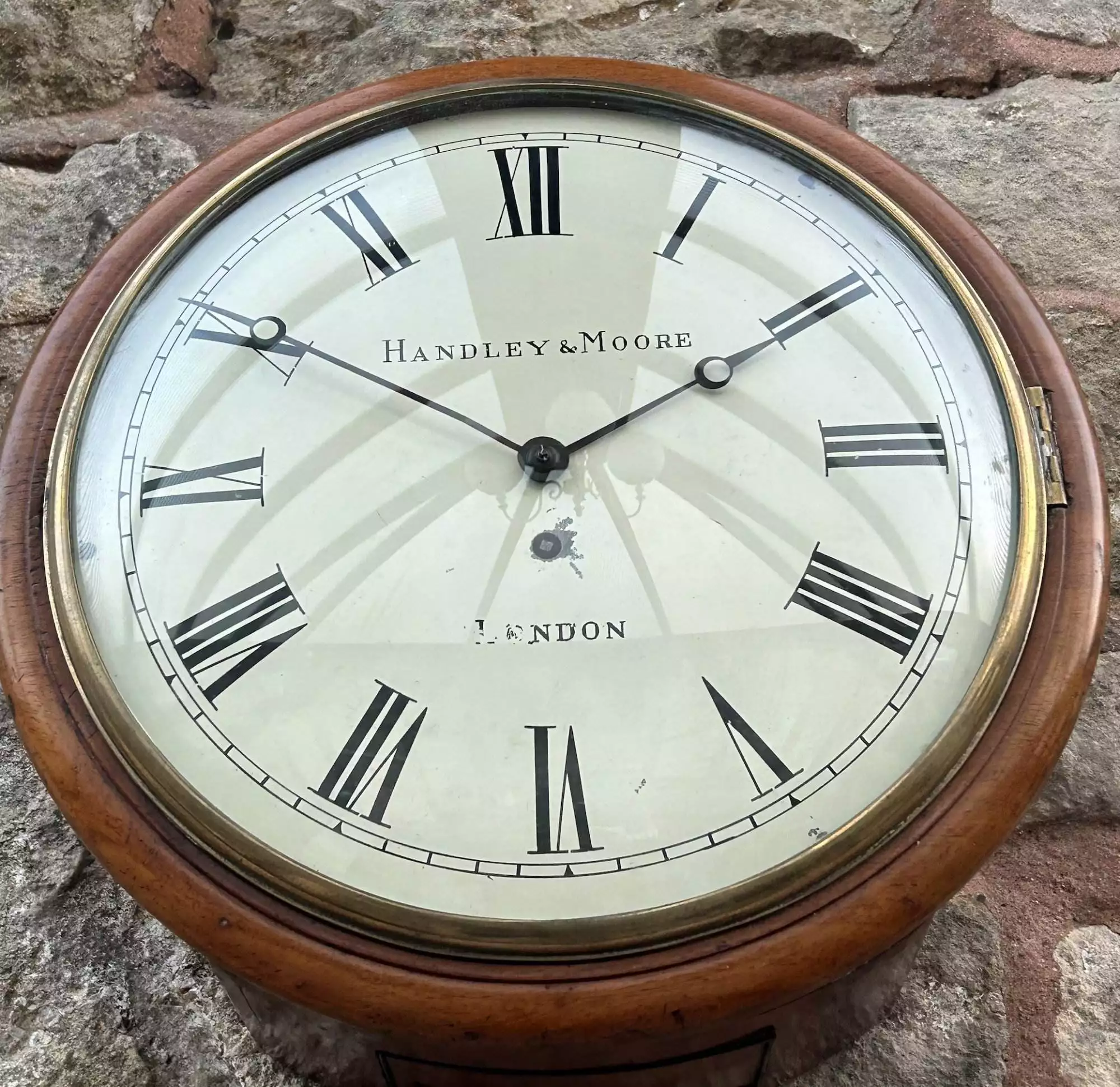 Fantastic single Fusee Wall Clock - ca 1880, view 2