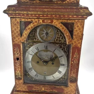 Fabulous Walnut Cubed Bronze ormolu Mantel Clock - Ca 1880