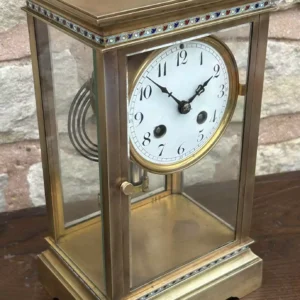 Wonderful Seth Thomas Four Glass Case Mantel Clock - Ca 1900