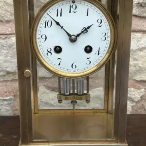 Fantastic Walnut & Ebonised Vienna Wall Clock, Ca 1890