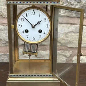 Fantastic Walnut & Ebonised Vienna Wall Clock, Ca 1890, view 2