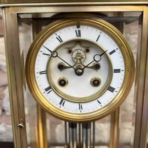 Fabulous Welch Victorian Rosewood Carved Twin Fusee Drop Dial Clock, Ca 1860