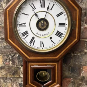 Fabulous Sedan Miniature Dop Dial Wall Clock, Ca 1900