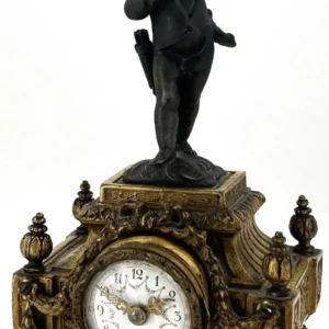 Lovely Kingwood Ormolu Boulle Mantel Clock, Ca 1850, view 2